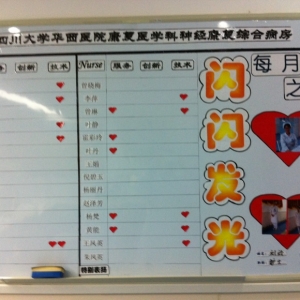 我中心神经康复综合病房“每月之星”评选活动