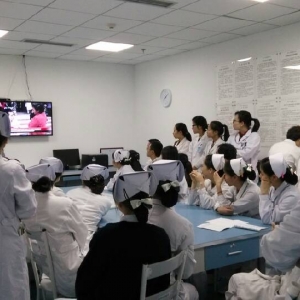 我院温江院区电视晨会正式开通