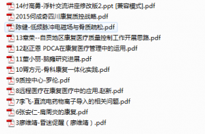 2015年成都康复医学会年会课件下载